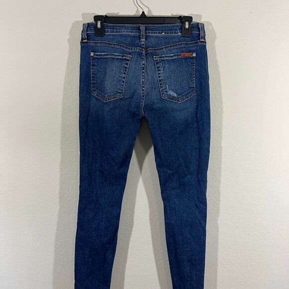 7 for all Mankind Women's Bundle of 2 B(AIR) Ankle Skinny Jeans Size 28 - Picture 7 of 16